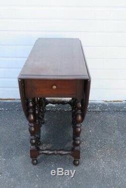 Late 1800s Gateleg Drop Leaf Card Gaming Dinette Dining Table 1217
