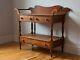Late 1800s Solid Walnut Shaker-Style Dry Sink Restored Antique