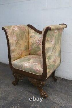 Late 1800s Victorian Hand Carved Arm Chair 5643