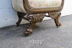 Late 1800s Victorian Hand Carved Arm Chair 5643