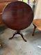 Late 18th Century Antique Georgian English Tilt Top Table Birdcage