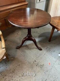 Late 18th Century Antique Georgian English Tilt Top Table Birdcage