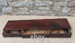 Late 18th Century Dissecting 3 Drawers Original Untouched Condition Rare Find