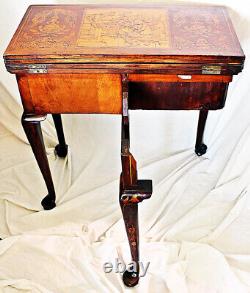 Late 18th Century Dutch Triple Fliptop Game Table Desk