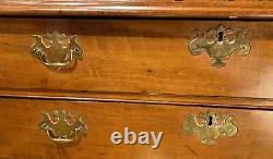 Late 18th Century New England Chippendale Chest of Drawers in Curly Maple