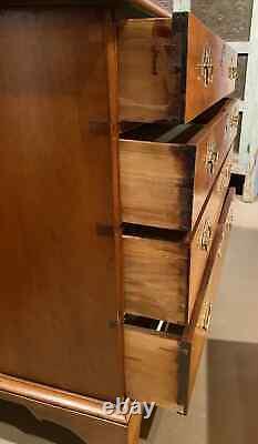 Late 18th Century New England Chippendale Chest of Drawers in Curly Maple