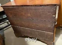 Late 18th Century New England Chippendale Chest of Drawers in Curly Maple