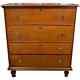 Late 18th Century William & Mary Pine Lift Top Blanket Chest with Two Drawers