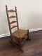 Late 18th/Early 19th Century American Child Rocking Chair Rush Seat NC Made