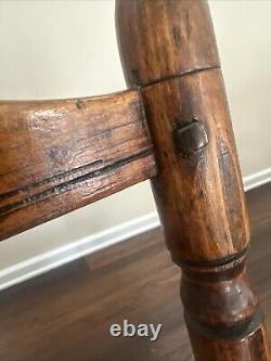 Late 18th/Early 19th Century American Child Rocking Chair Rush Seat NC Made