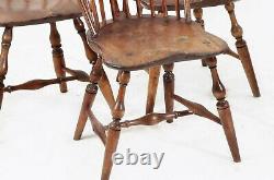 Late 18th century Four Mid Atlantic States American Windsor Chairs