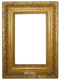 Late 19th C American Antique Victorian Gold Leaf/gilt Wood Ornate/dec Pic Frame
