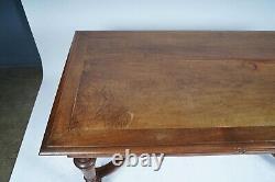 Late 19th C American Walnut Renaissance Revival Library Table / Desk (AF5-162)
