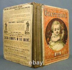 Late 19th C Antique Chatter Box 1881 Illus Children's Pict Book Estes & Lauriat