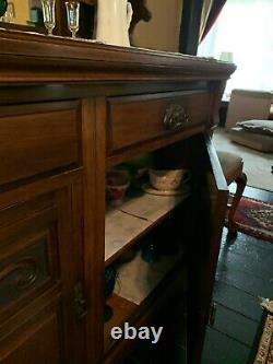 Late 19th Century 2 Pc Eastlake Victorian Buffet One Of A Kind