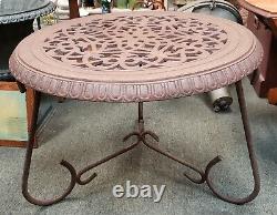 Late 19th Century American Victorian Cast Iron Floor Register Grate Top Table