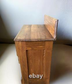 Late 19th Century Antique Victorian Eastlake Wash Stand Chest of Drawers With Wo