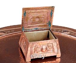 Late 19th Century Arts And Crafts Copper Tray Table