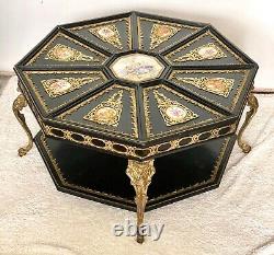 Late 19th Century Boulle French Marquetry Inlay Coffee Table