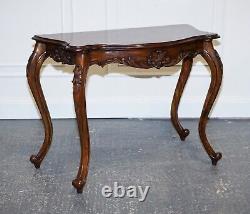 Late 19th Century Carved French Hall Stand Console Table With Cabriole Legs
