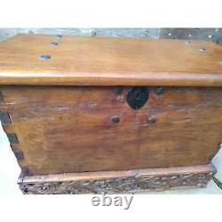 Late 19th Century Chest Made With Indonesian Teak Wood