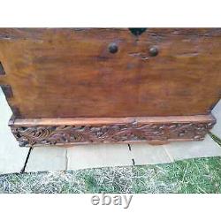 Late 19th Century Chest Made With Indonesian Teak Wood
