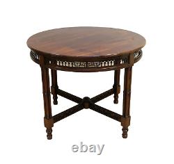 Late 19th Century Chippendale Style Round Occasional Table & Carved Stretchers