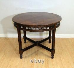 Late 19th Century Chippendale Style Round Occasional Table & Carved Stretchers