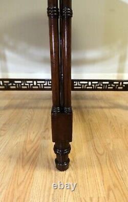 Late 19th Century Chippendale Style Round Occasional Table & Carved Stretchers