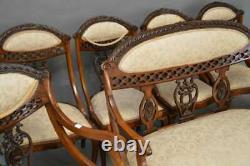 Late 19th Century English Mahogany Seating Set Set of 7
