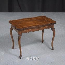 Late 19th-Century English Walnut Side Table Antique Elegance Restored