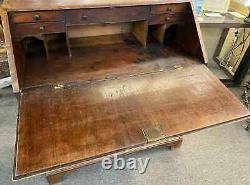 Late 19th Century Figured Mahogany Chippendale Slant Front Desk