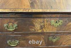 Late 19th Century Figured Mahogany Chippendale Slant Front Desk