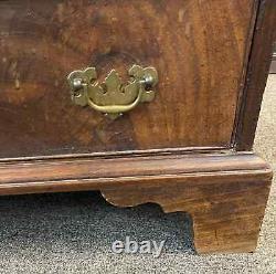 Late 19th Century Figured Mahogany Chippendale Slant Front Desk