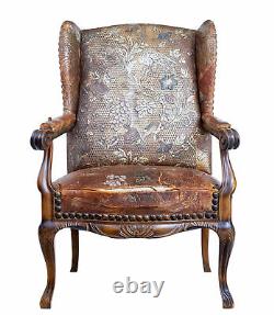 Late 19th Century French Art Nouveau Walnut Armchair
