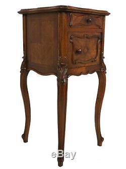 Late 19th Century French Louis XV Marble Top Pot Cabinet Nightstand