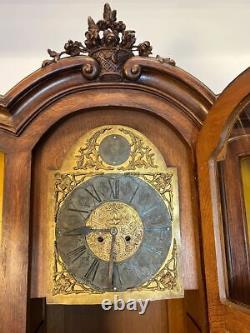 Late 19th Century French Oak Hutch with Clock