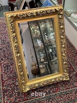 Late 19th Century Gilt Plaster & Wood Wall Mirror