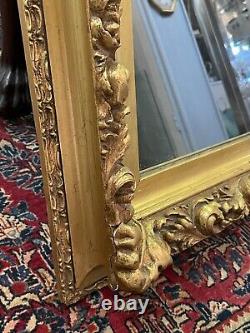 Late 19th Century Gilt Plaster & Wood Wall Mirror