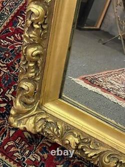 Late 19th Century Gilt Plaster & Wood Wall Mirror