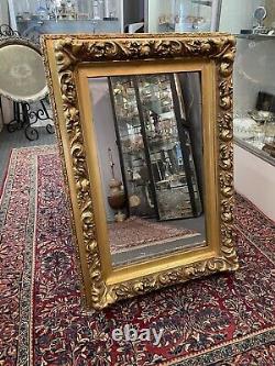 Late 19th Century Gilt Plaster & Wood Wall Mirror