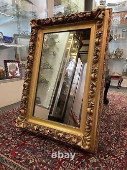 Late 19th Century Gilt Plaster & Wood Wall Mirror