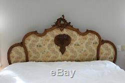 Late 19th Century Louis XV Style Headboard Fitted to a King-Sized Bed