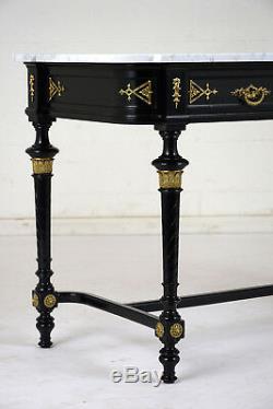 Late 19th Century Louis XVI Ebonized Console Table