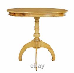 Late 19th Century Oval Birch Occasional Table