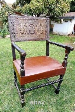 Late 19th Century Renaissance Revival style chair from Spain or Portugal