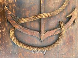 Late 19th Century Sailors Sea Chest Trunk Rope Work