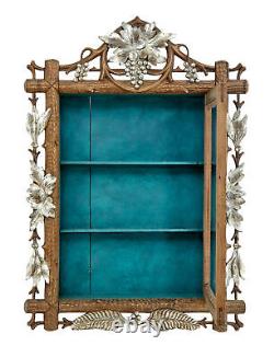 Late 19th Century Small Black Forest Display Cabinet