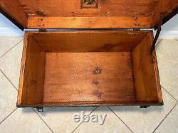 Late 19th Century Small Dome Trunk / Chest American Luggage -Antique