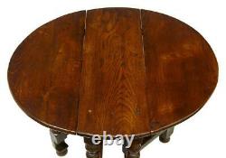 Late 19th Century Small Oak Gateleg Side Occasional Table